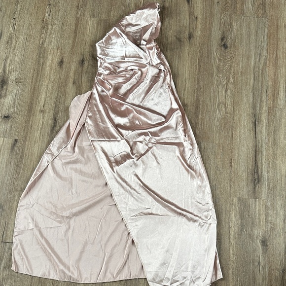 Champagne Satin Gown - Picture 5 of 7